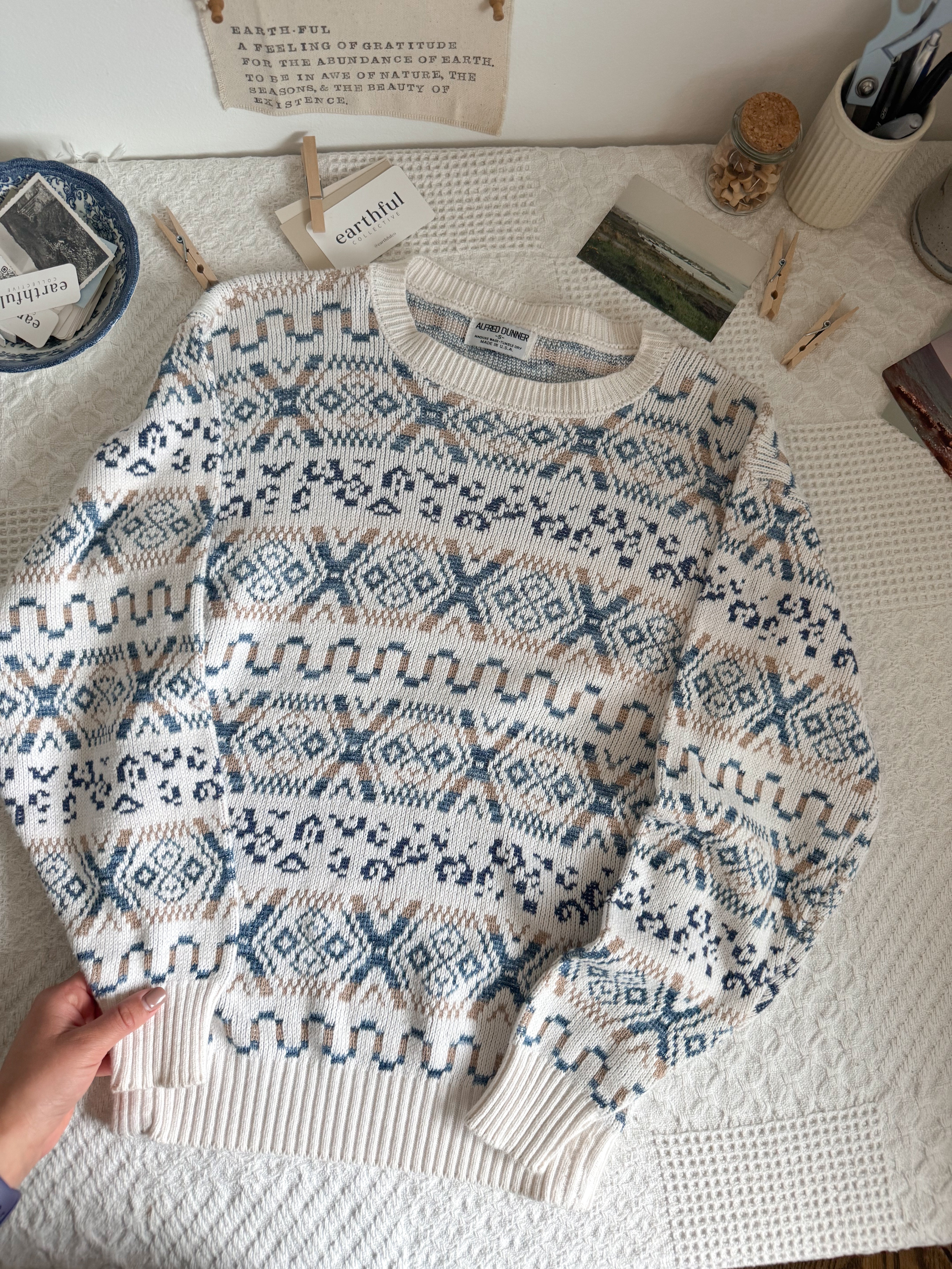 The Blue &amp; Beige Sweater (S)