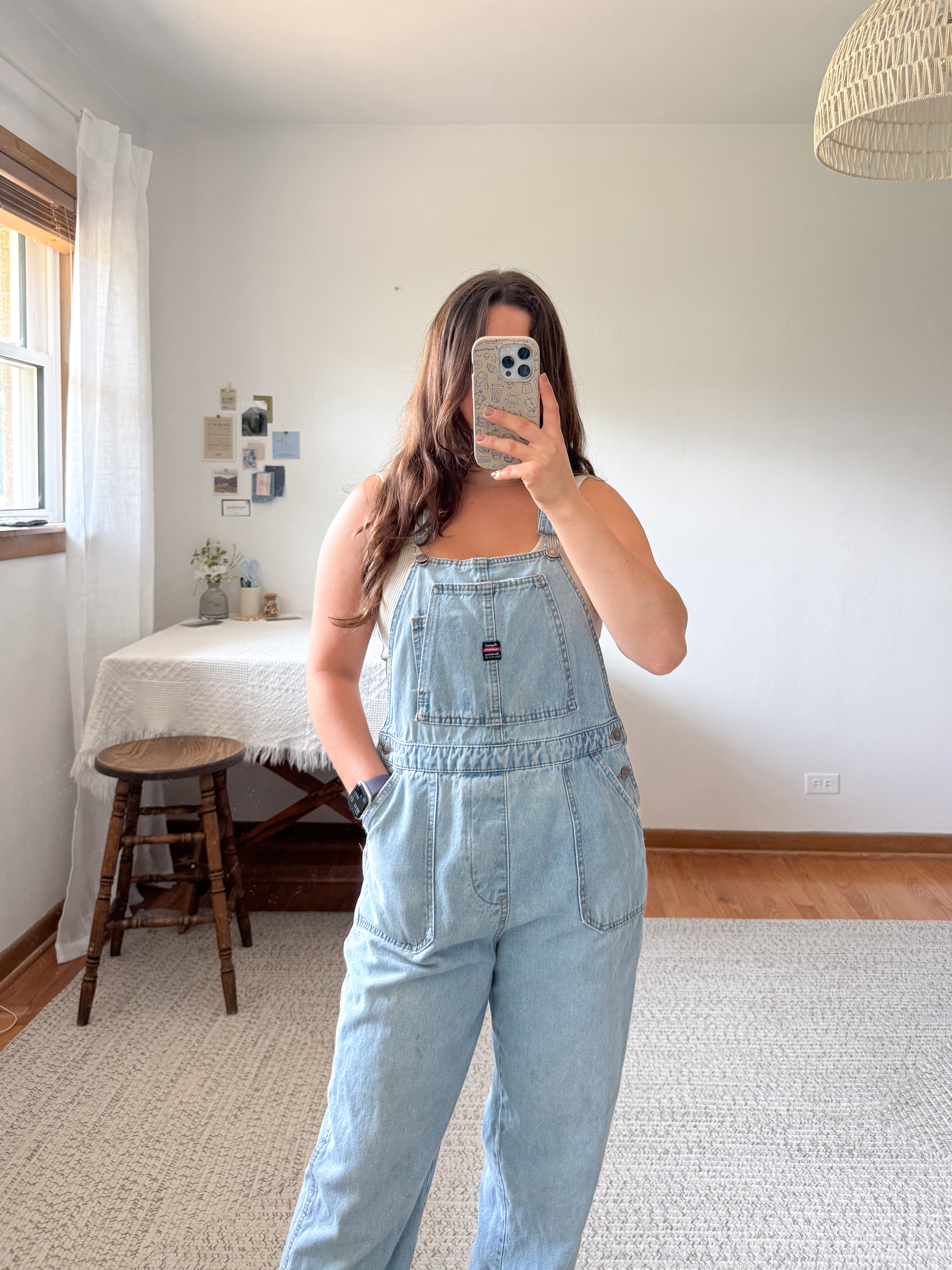 The Union Light Wash Overalls (M)