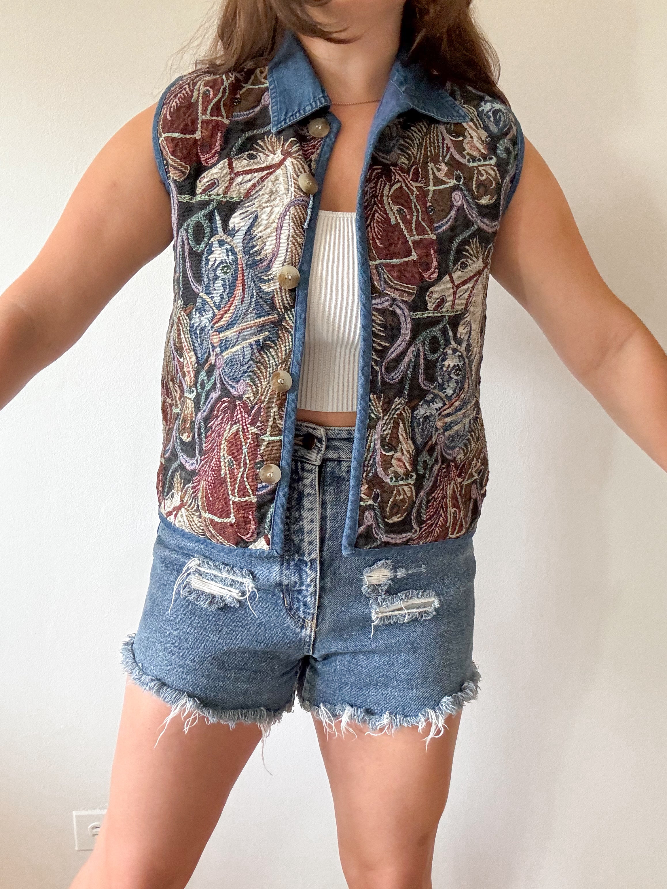 The Horse Tapestry Vest (S)