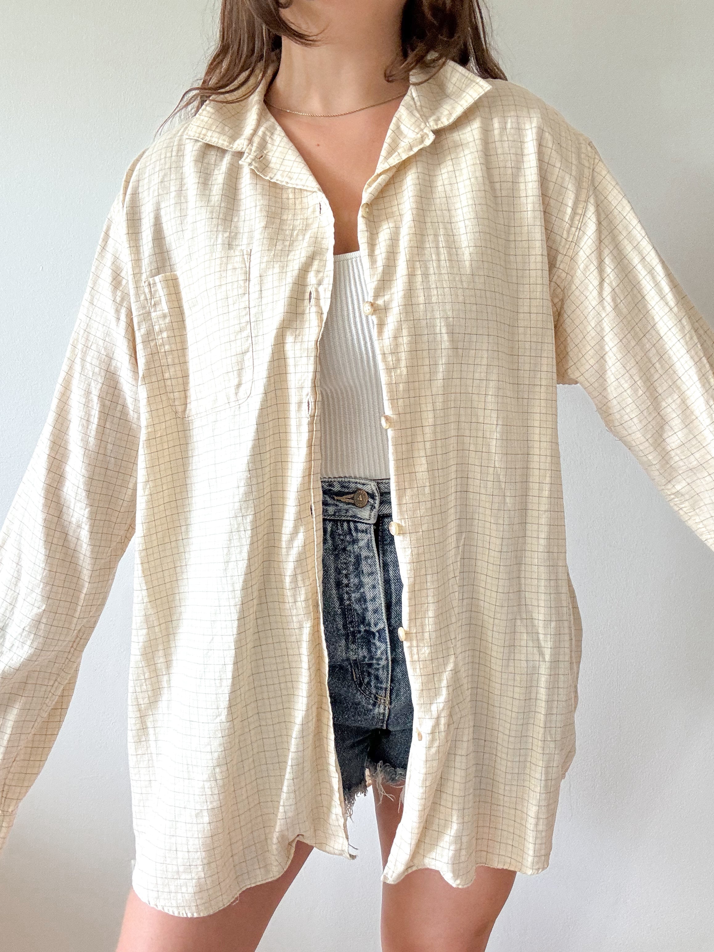 The Ultra Soft Butter Yellow Polo Button Up (XL)
