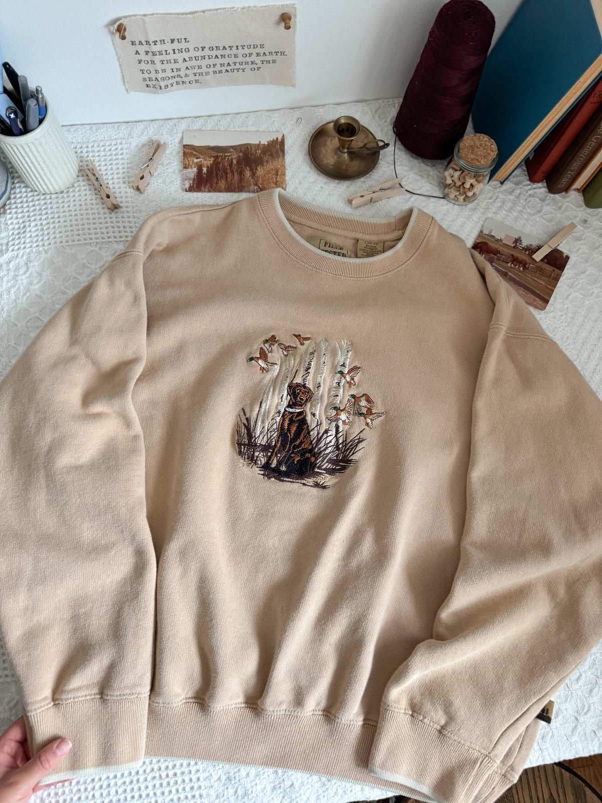 The Chocolate Lab Birch Crewneck (L)