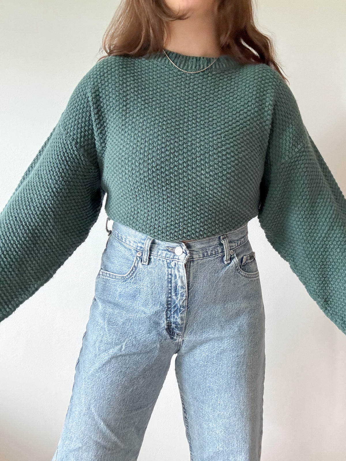 The Jade Textured Sweater (L)