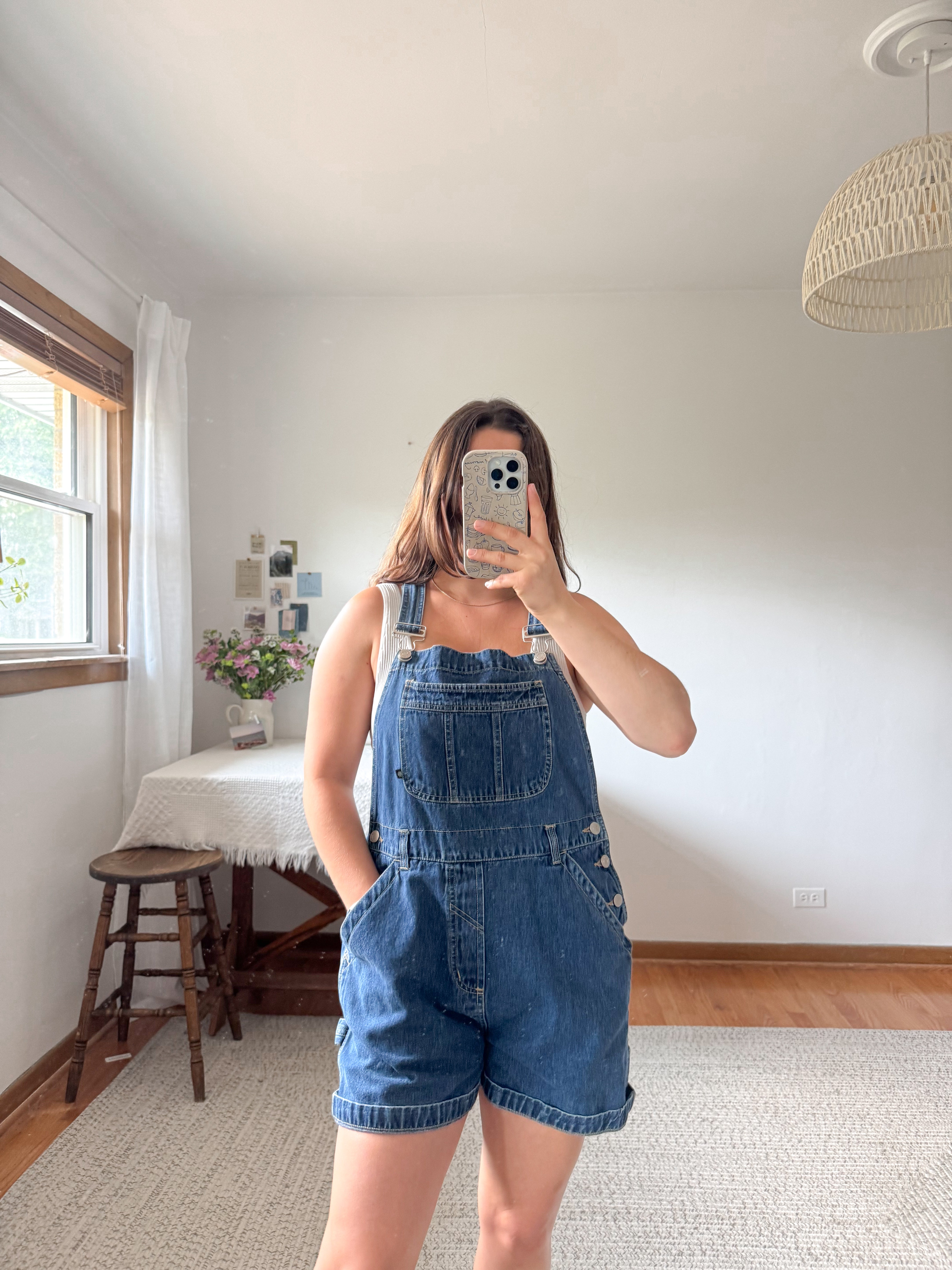 The Dark Wash Nobo Shortalls (M)