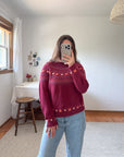 The Cherry Floral Sweater (S)
