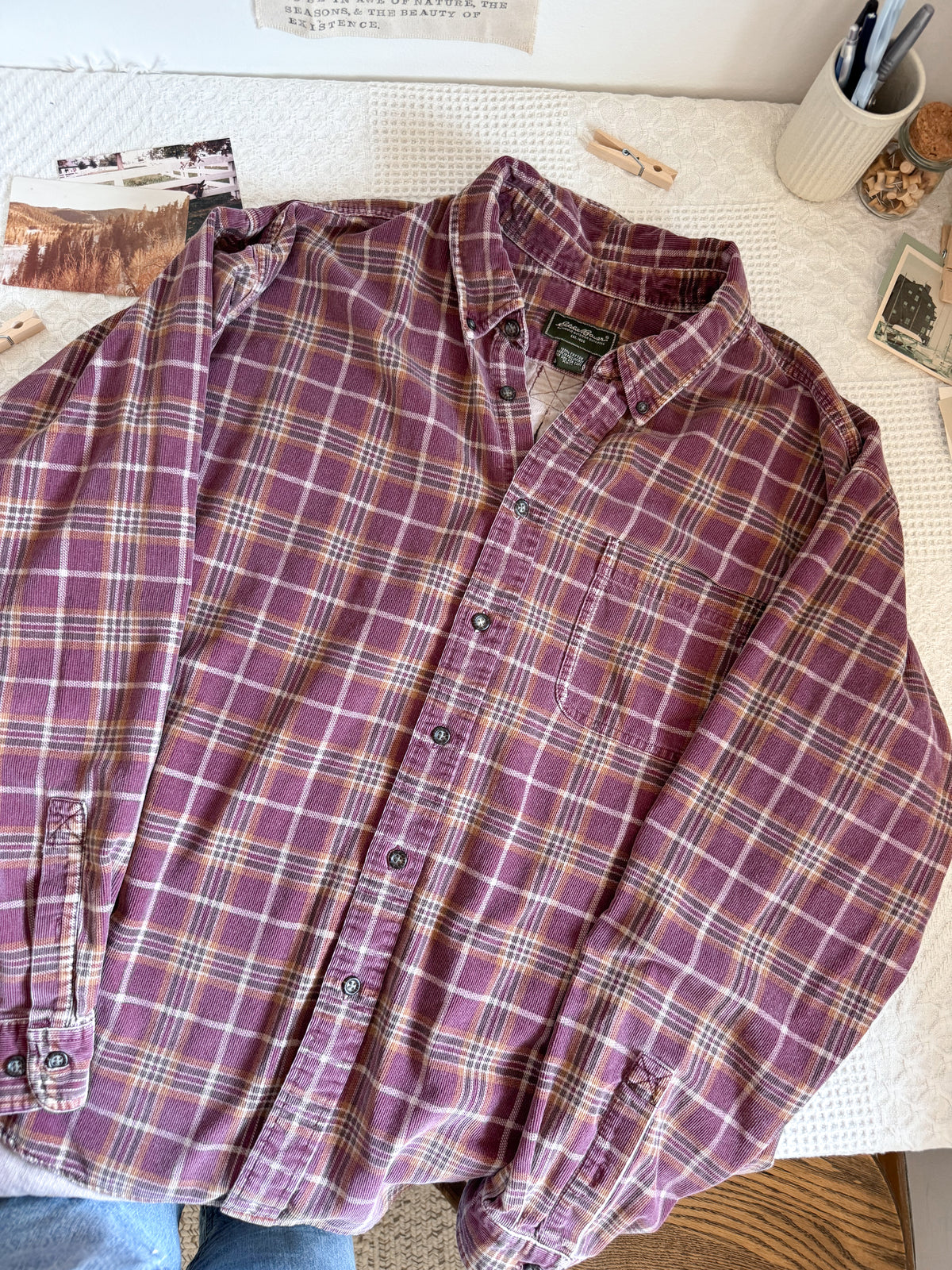 The Mulberry Micro Cord Button Up (XXL)