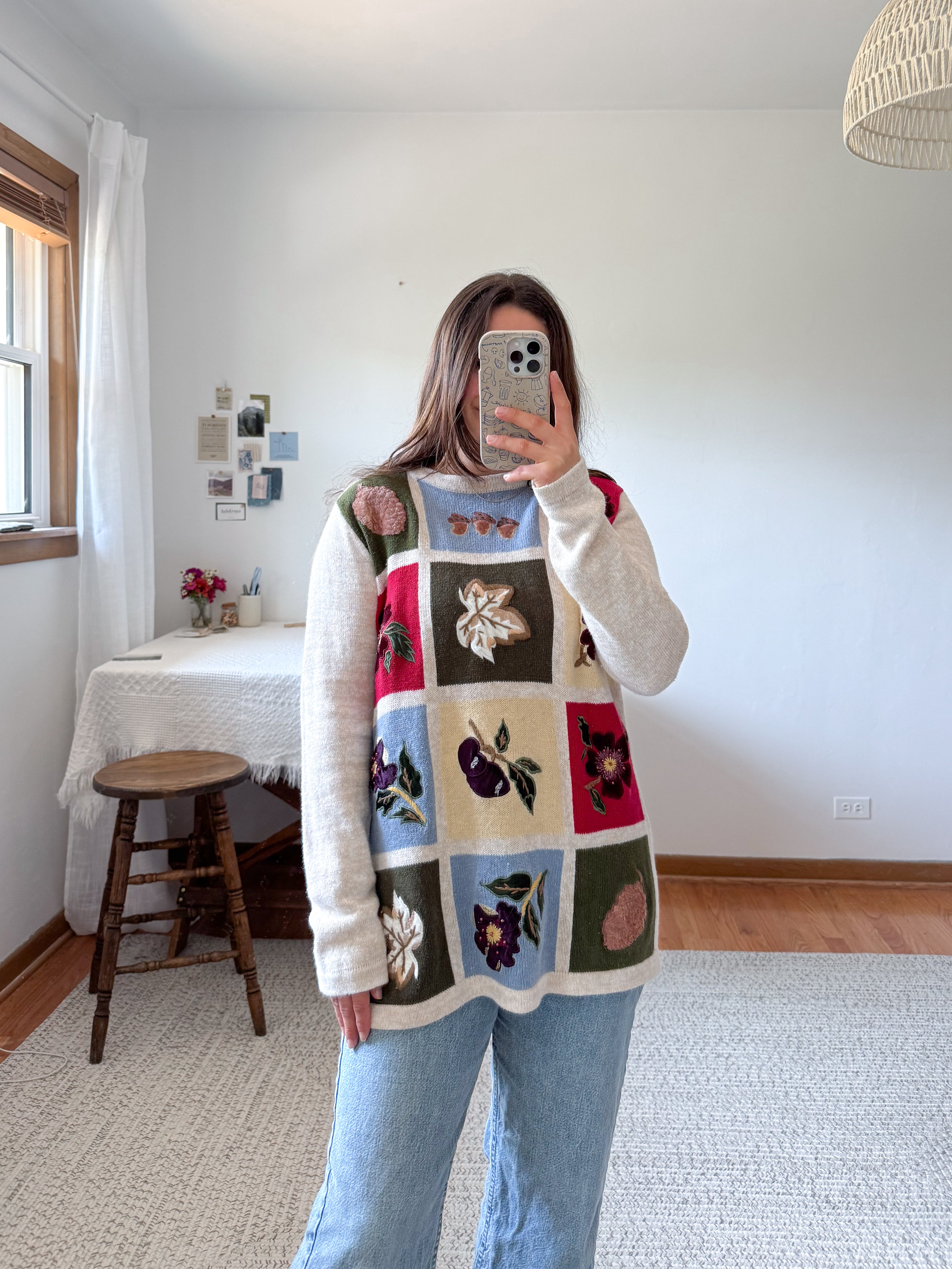 The Autumn Plum Patch Sweater (L)