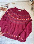 The Cherry Floral Sweater (S)