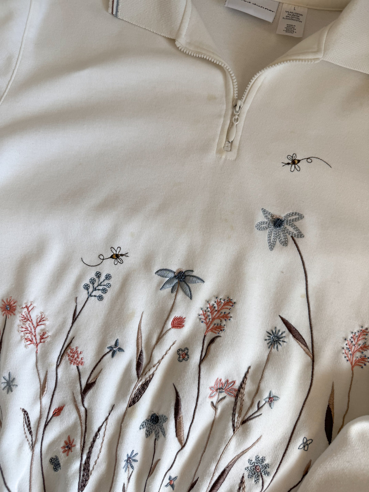 The Wildflower Bee Quarter Zip (L)