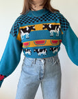 The Watermelon Cow Sweater (L)
