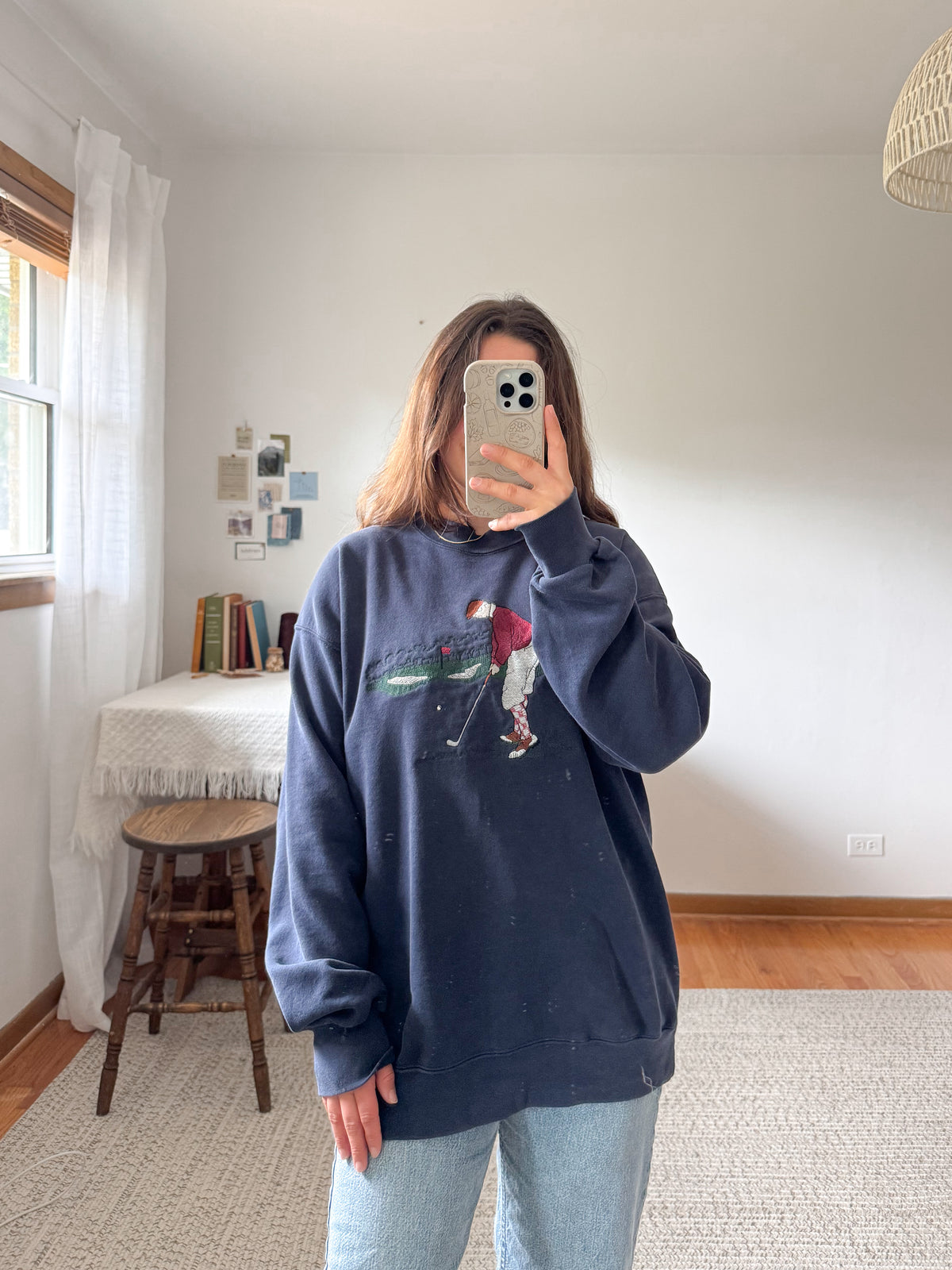 The Navy Golfer Crewneck (L)