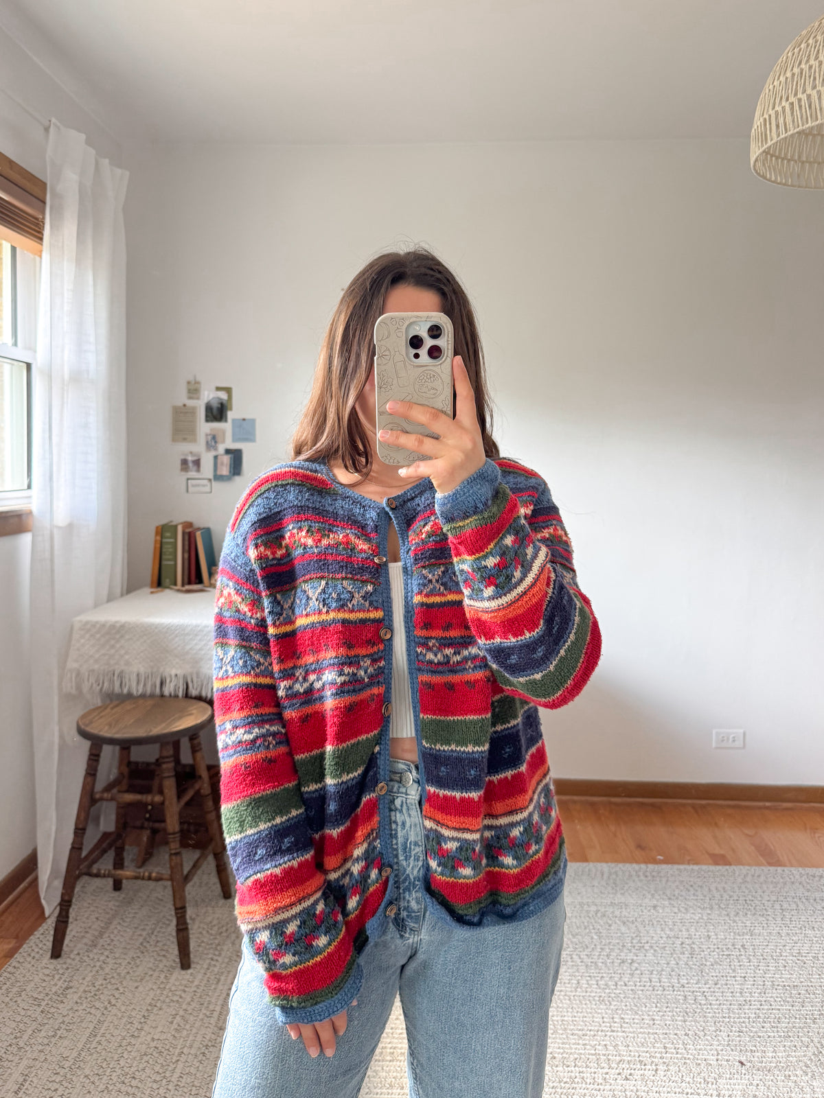The Color Splash Nordic Cardigan (L)