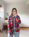 The Color Splash Nordic Cardigan (L)