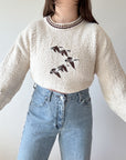 The Flying Goose Textured Sweater (L)