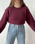 The Maroon Polo Sweater (L)