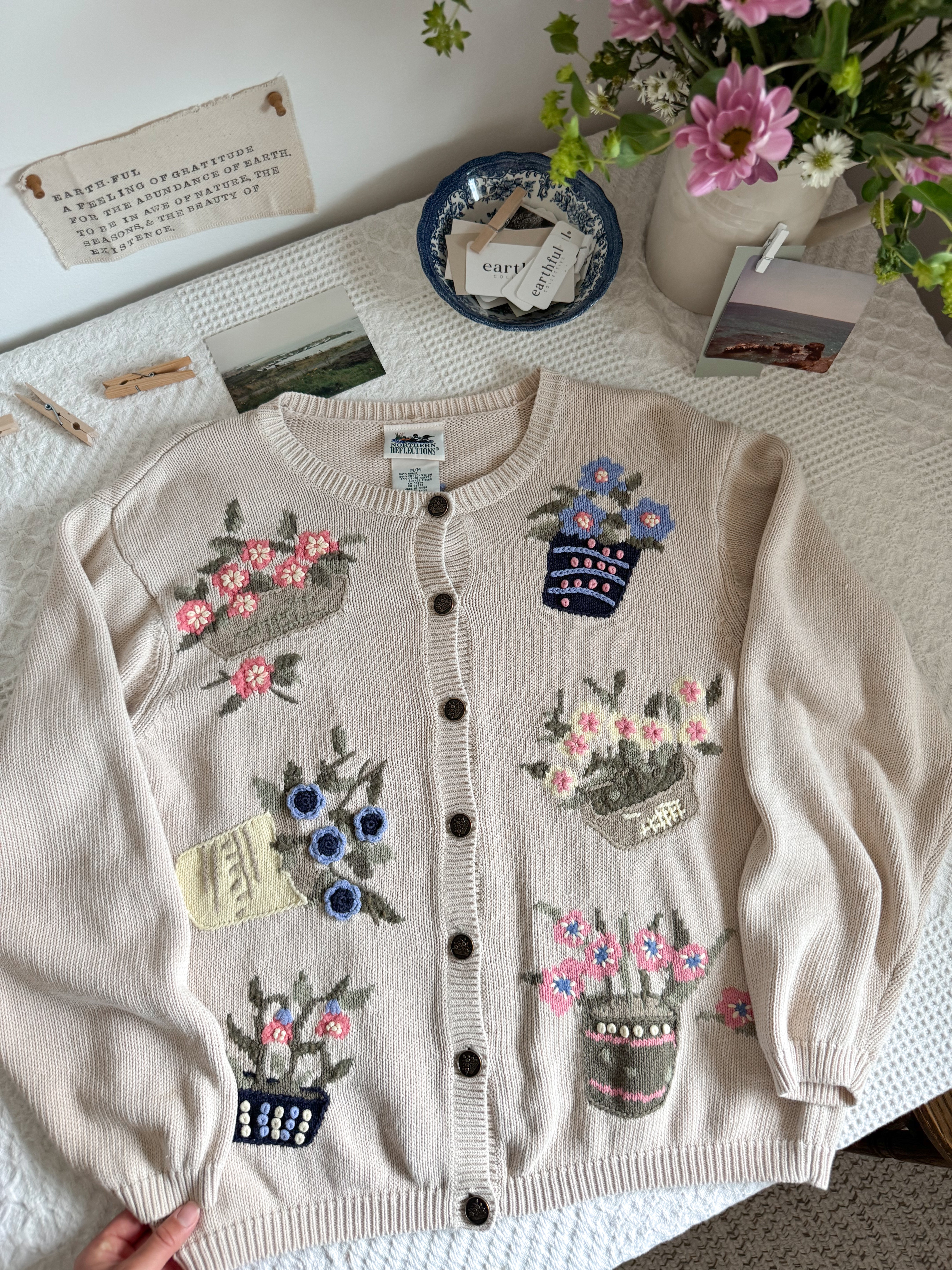 The Flower Pot Cardigan (L)