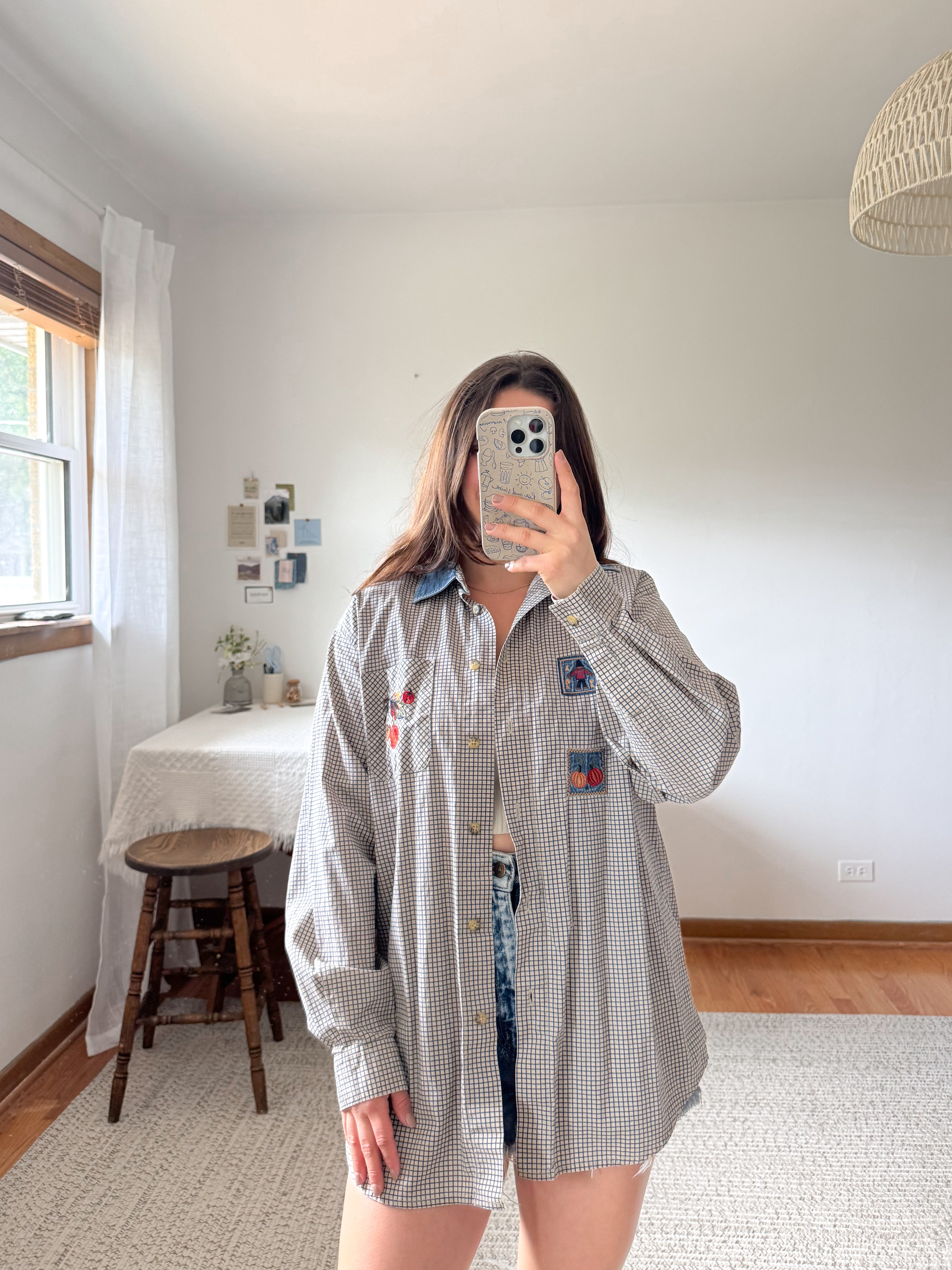 The Harvest Grid Button Up (M)
