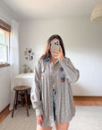 The Harvest Grid Button Up (M)