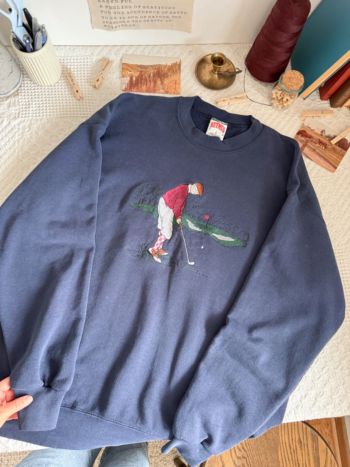 The Navy Golfer Crewneck (L)