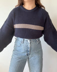 The Blueberry Stripe Sweater (XL)