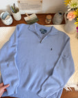 The Periwinkle Polo Quarter Zip (L)