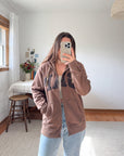 The Mocha Gap Hooded Zip Up (L)