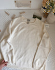 The Butter Yellow Bean Sweater (L)