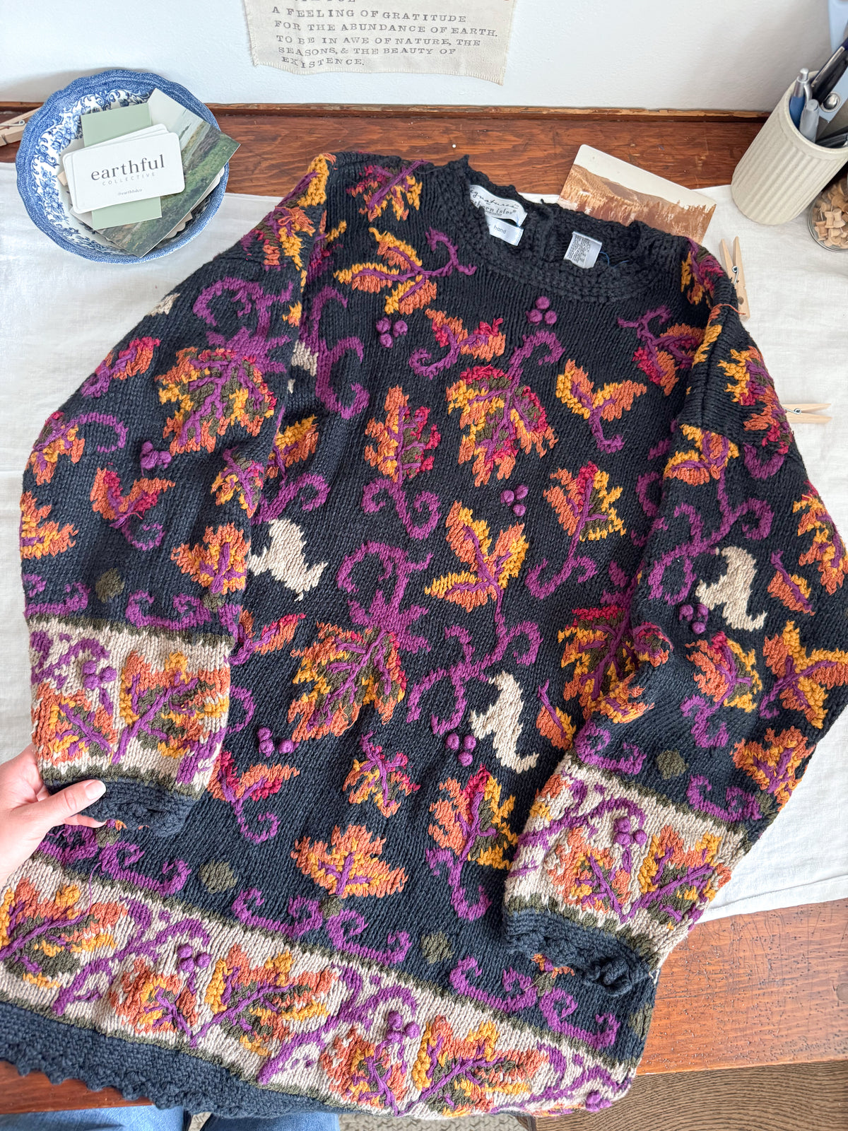 The Autumnal Leaf Sweater (M)