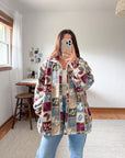 The Cozy Leaf Shacket (XL)