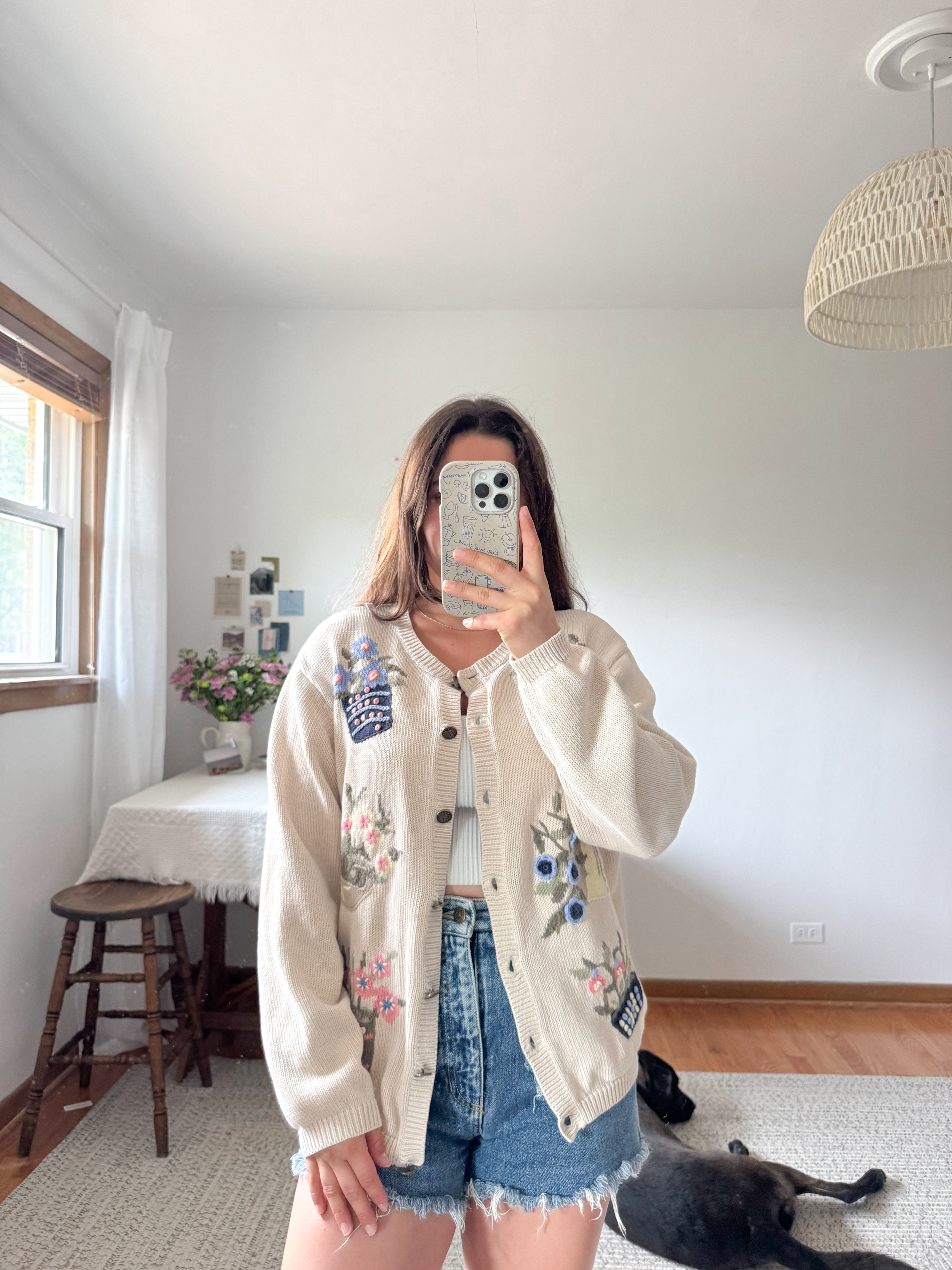 The Flower Pot Cardigan (L)