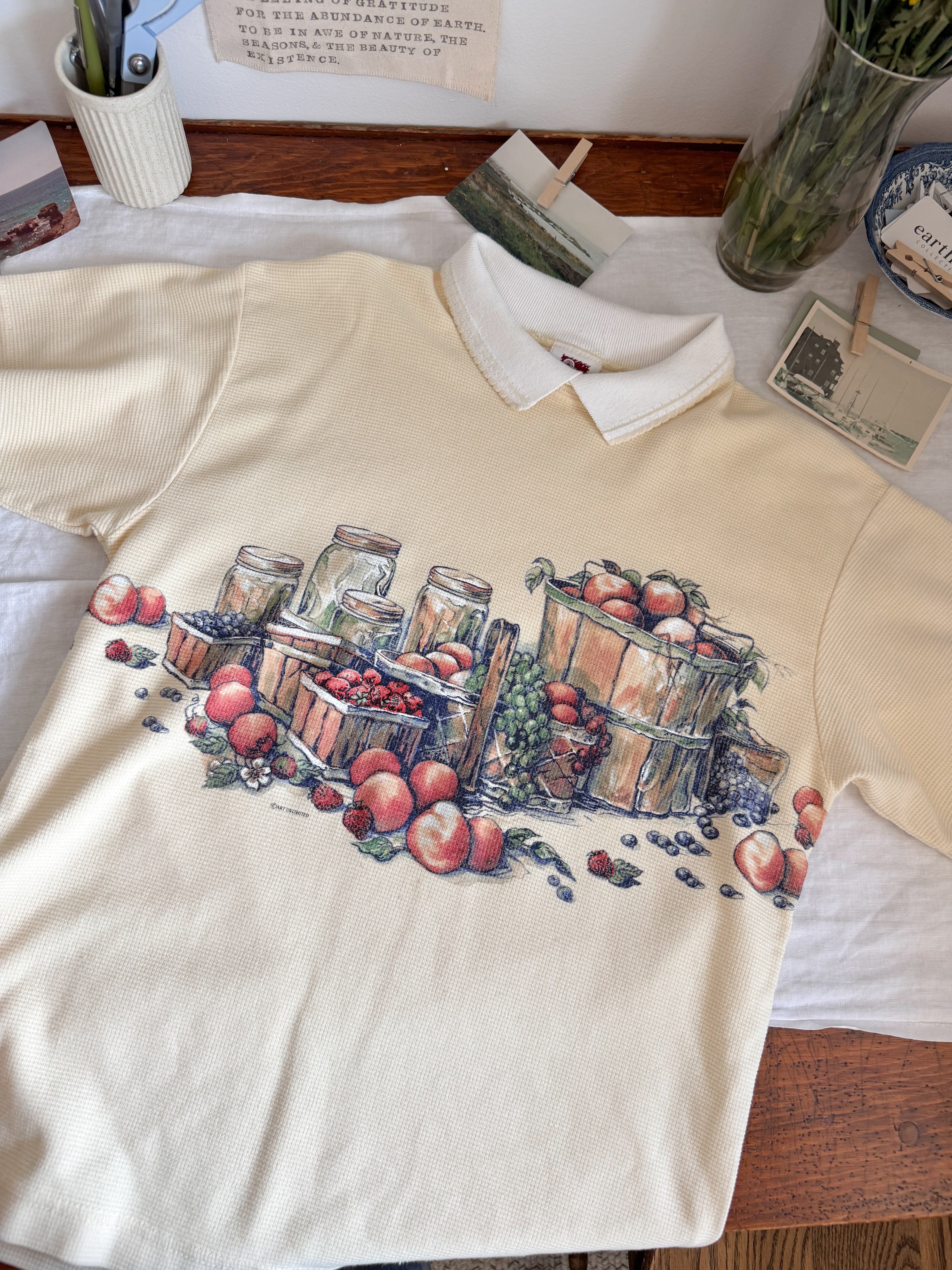 The Collared Fruit Tee (L)