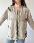 The Springy Bird Cardigan (XL)
