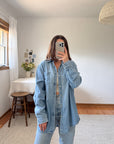 The Faded Denim Button Up (L)