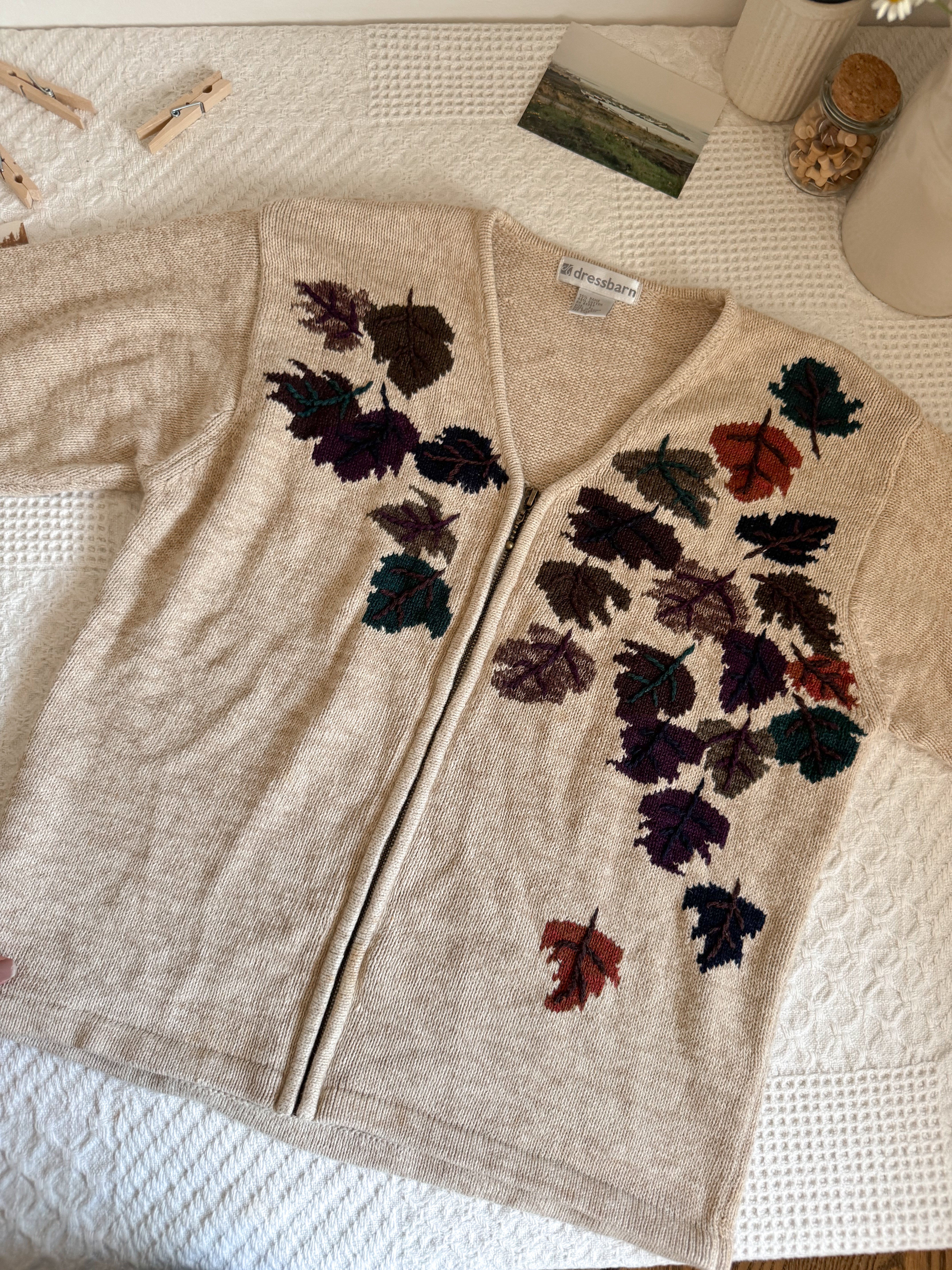 The Falling Leaf Cardigan (L)