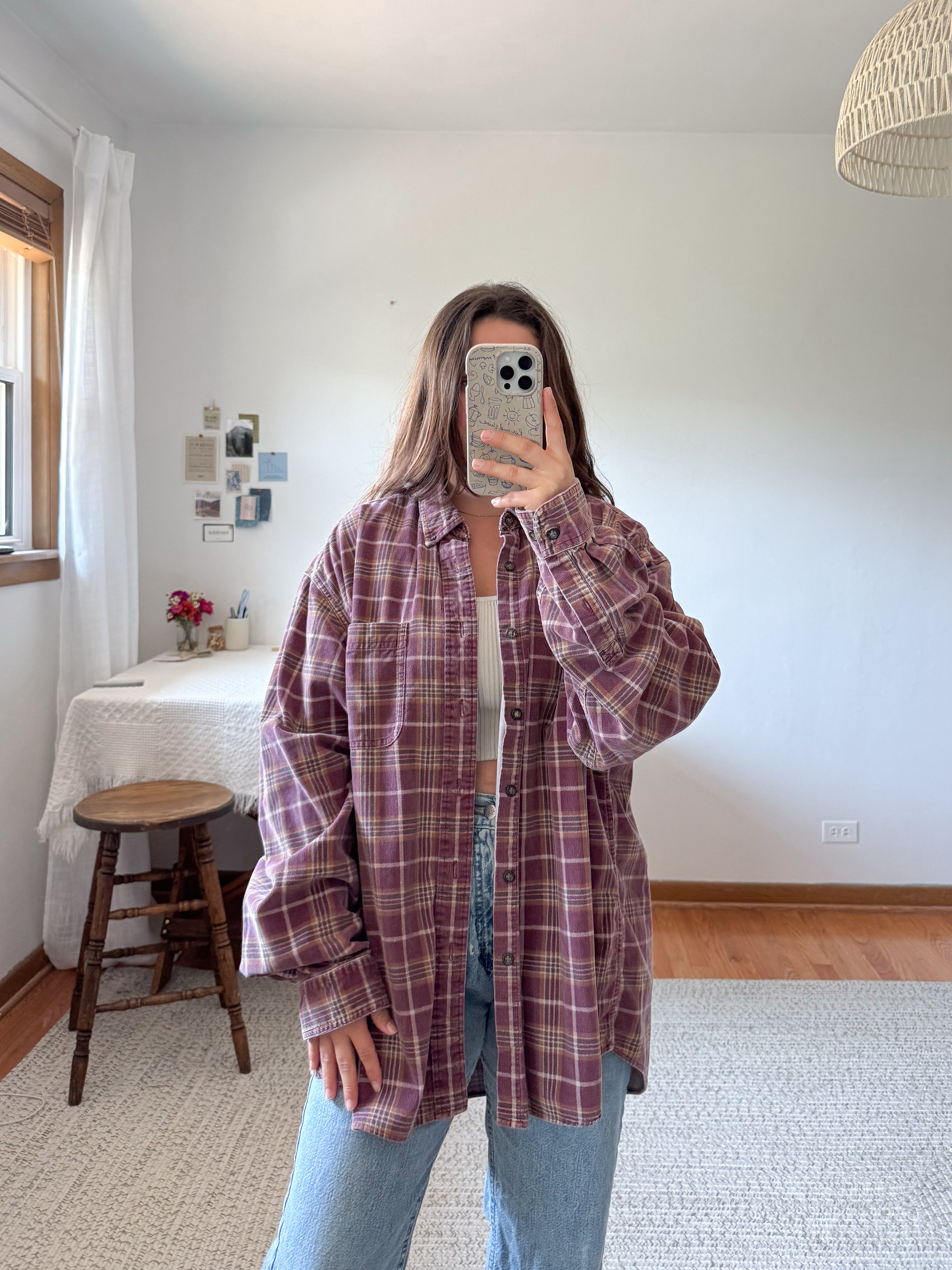 The Mulberry Micro Cord Button Up (XXL)