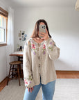 The Floral Bean Cardigan (L)