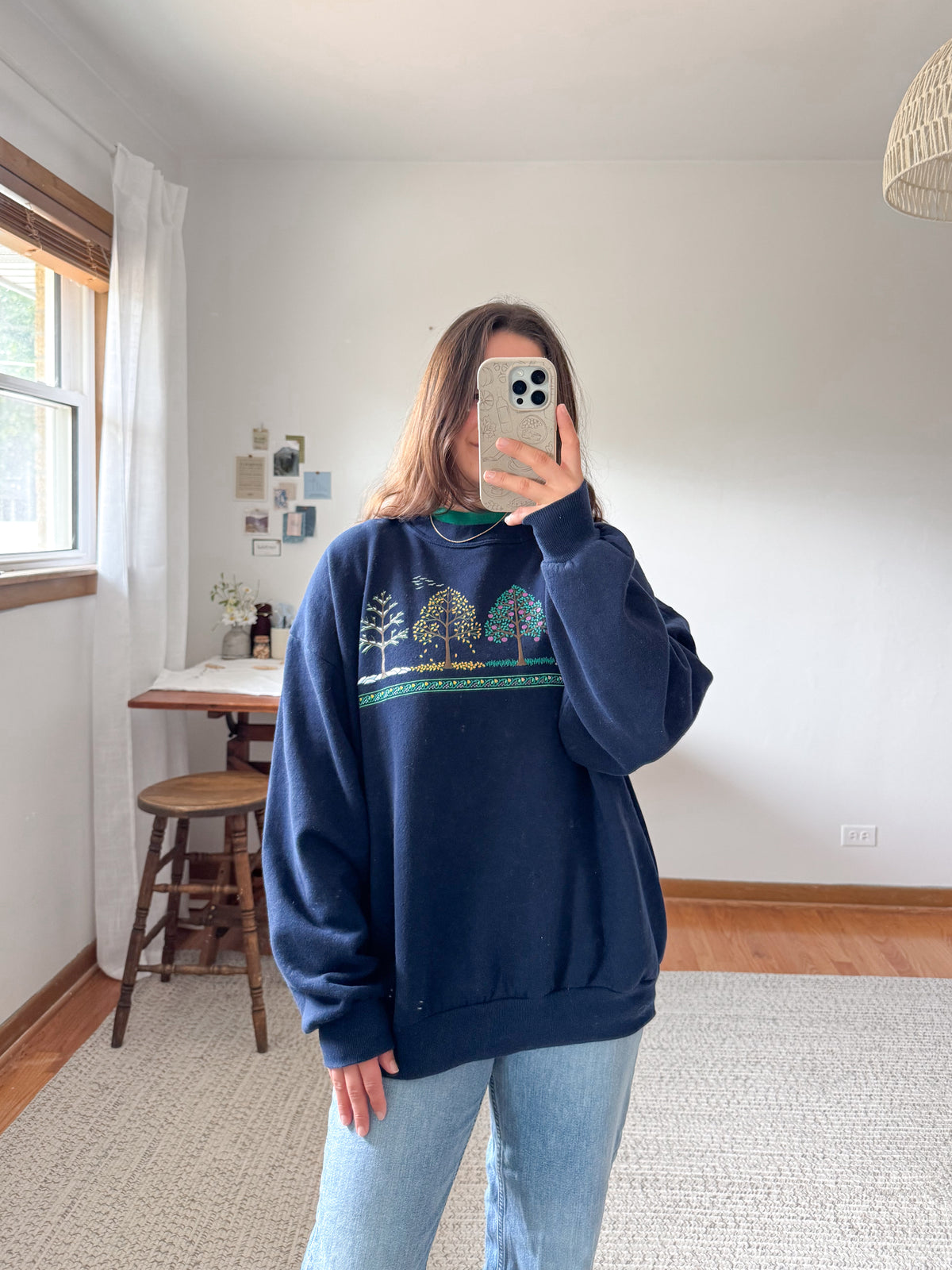 The Changing Seasons Tree Crewneck (XL)