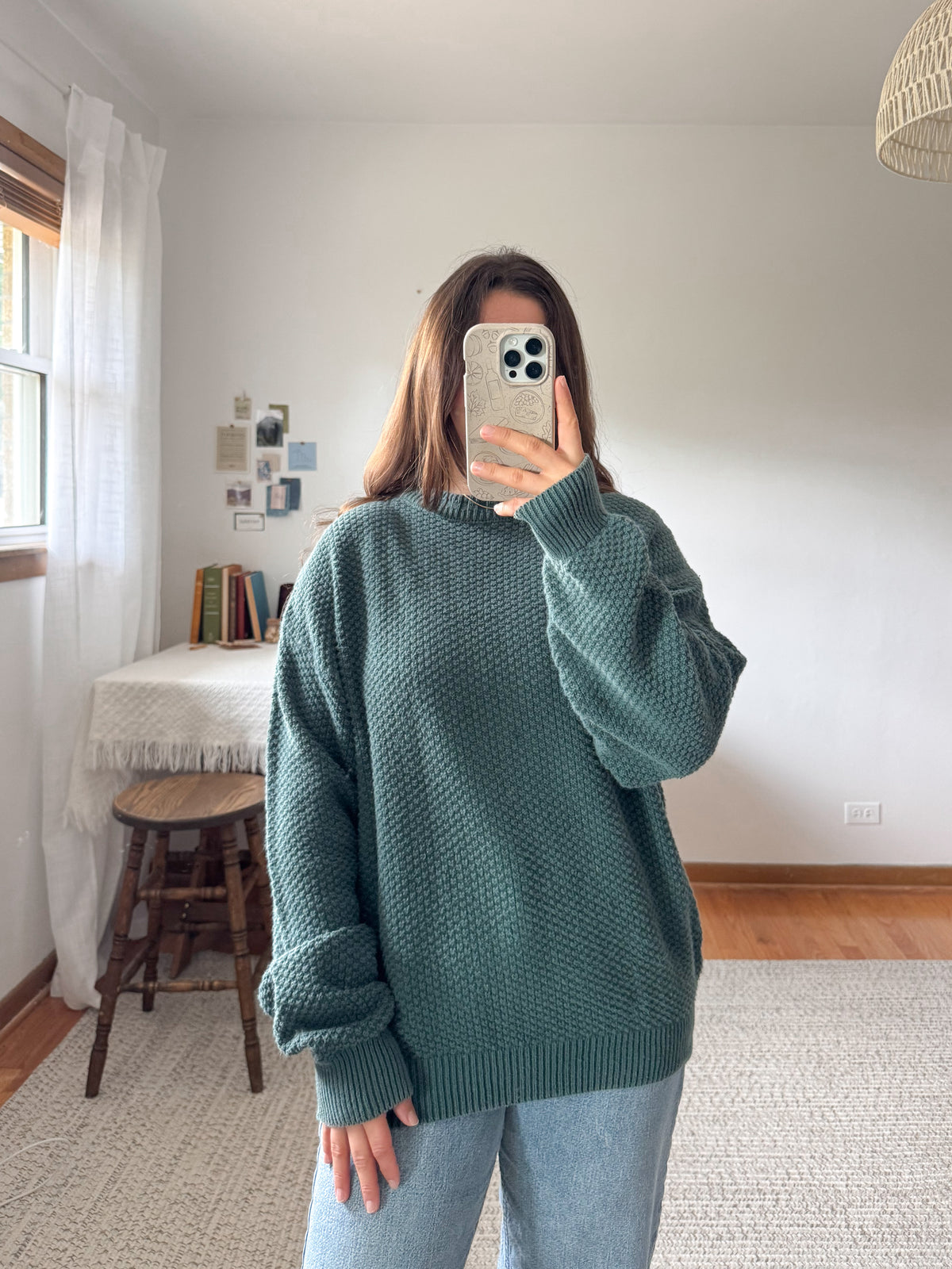 The Jade Textured Sweater (L)