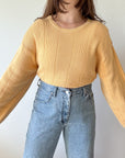 The Sunflower Yellow Checkered Sweater (XL)
