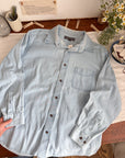 The Light Wash Painter Denim Button Up (L)