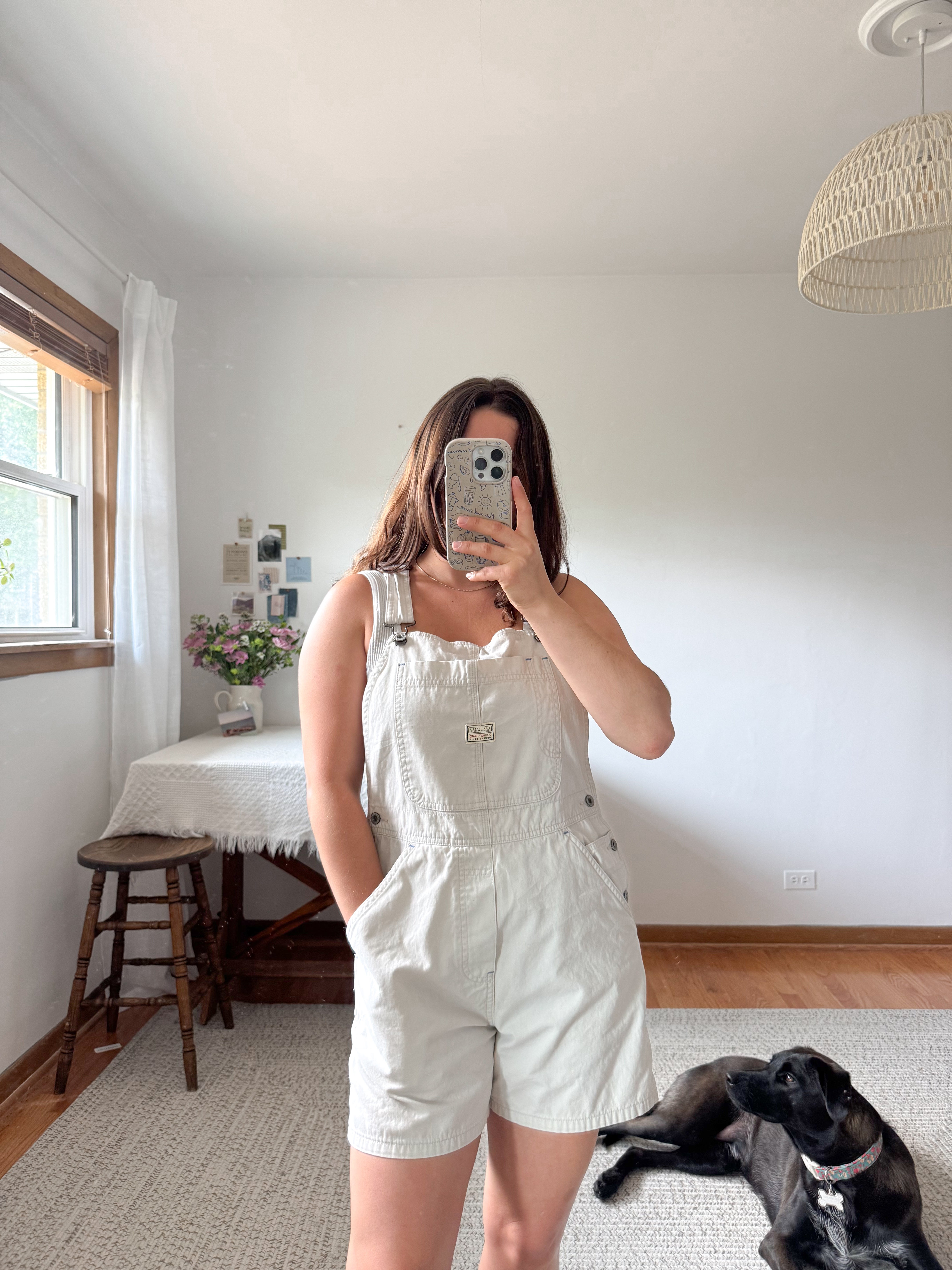 The Creamy Old Navy Shortalls (M)