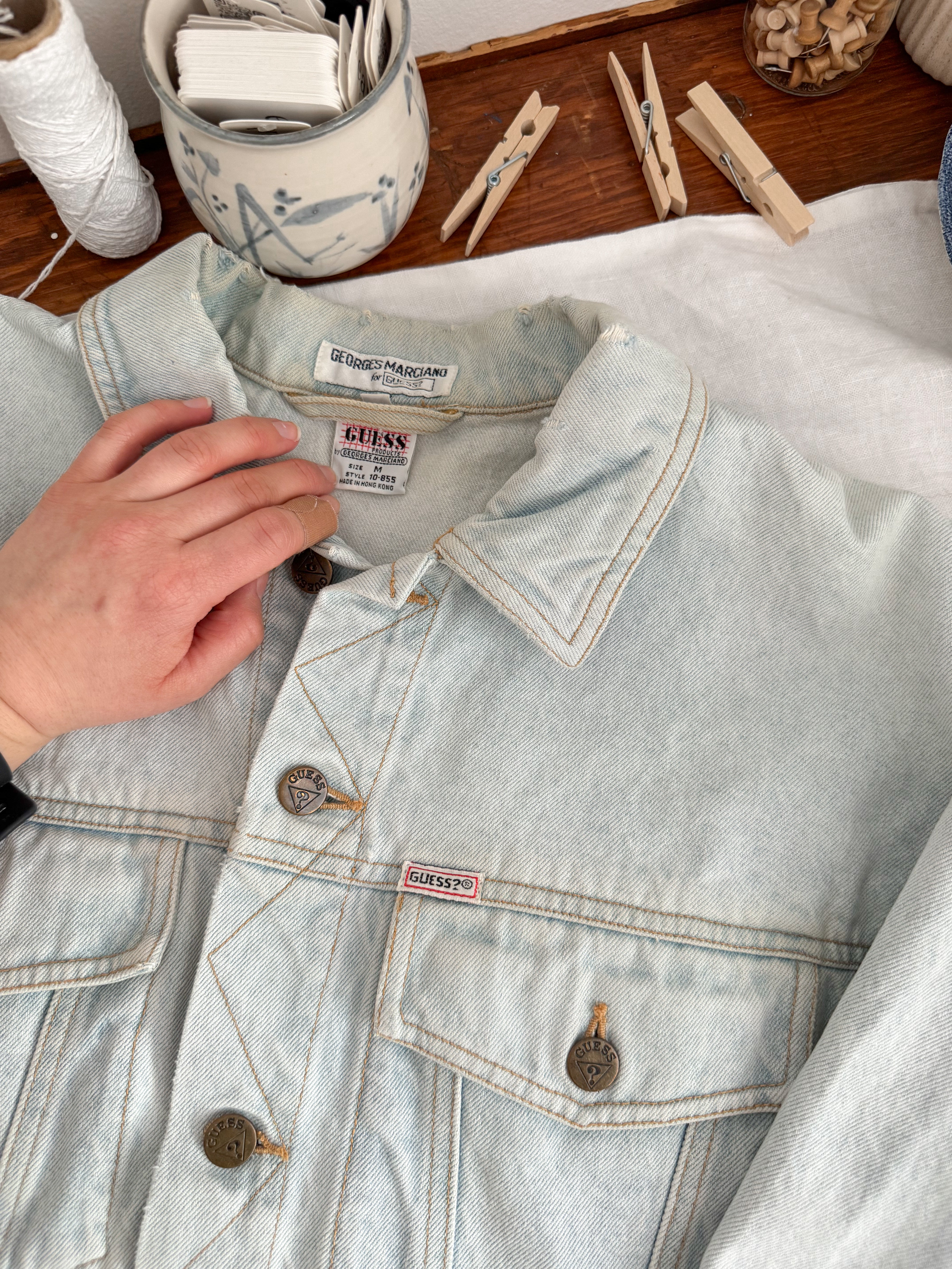 The Light Wash Western Denim Jacket (M)