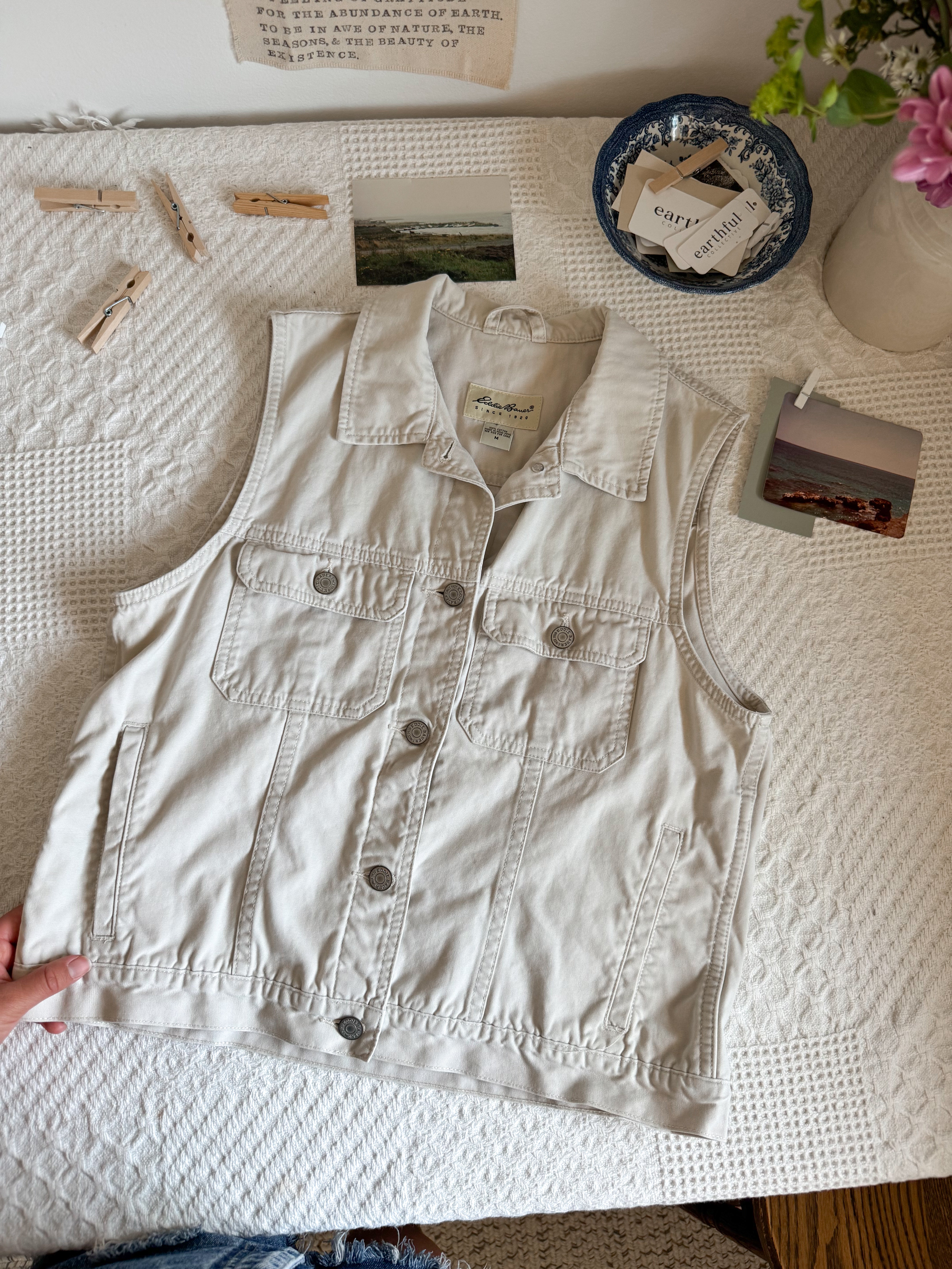The Cream Eddie Utility Vest (M)