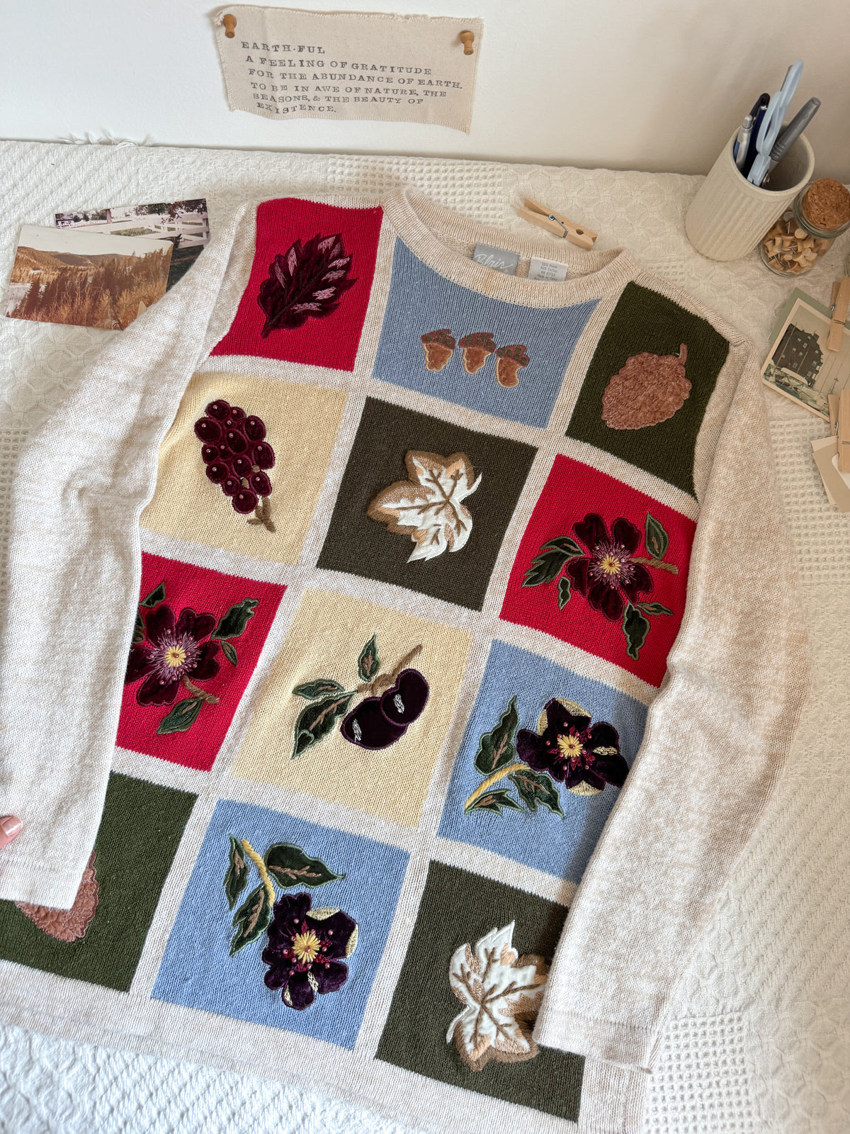 The Autumn Plum Patch Sweater (L)