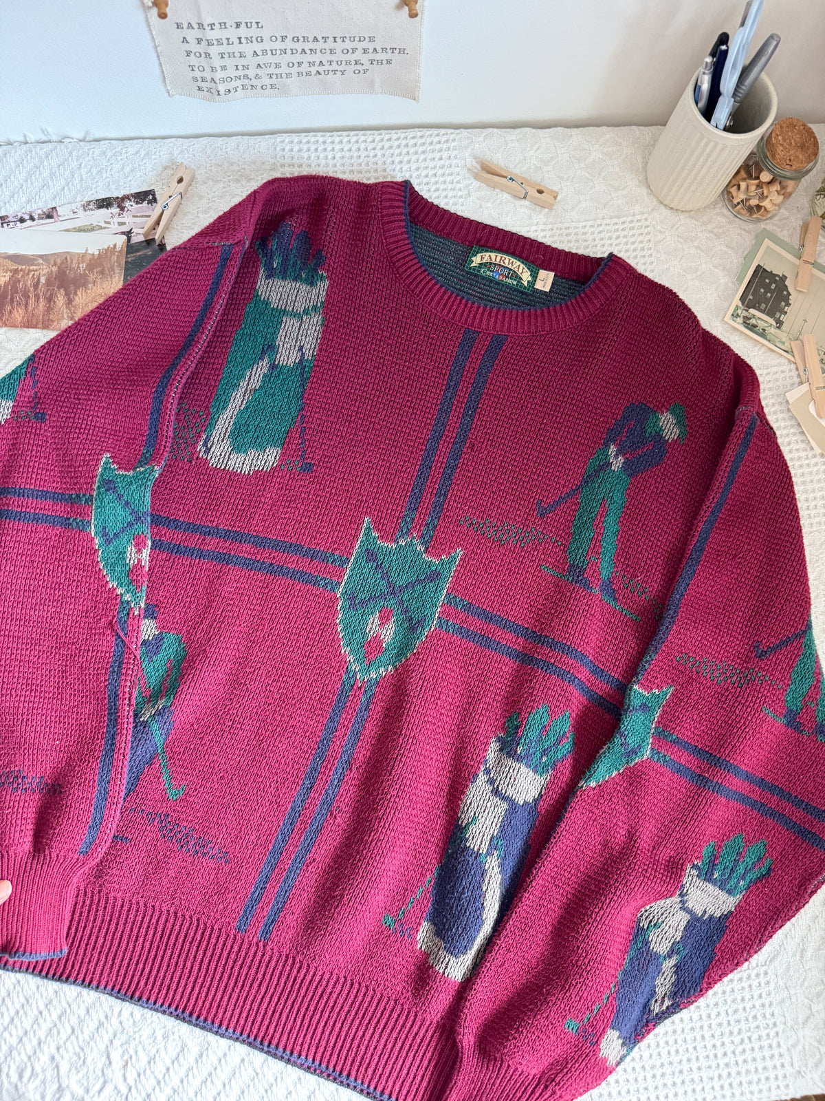 The Abstract Golf Sweater (L)