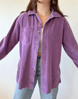 The Grape Soda Corduroy Button Up (M)