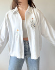 The Subtle Flower Zip Up (XL)