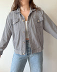 The Black & White Gingham Jacket (M)