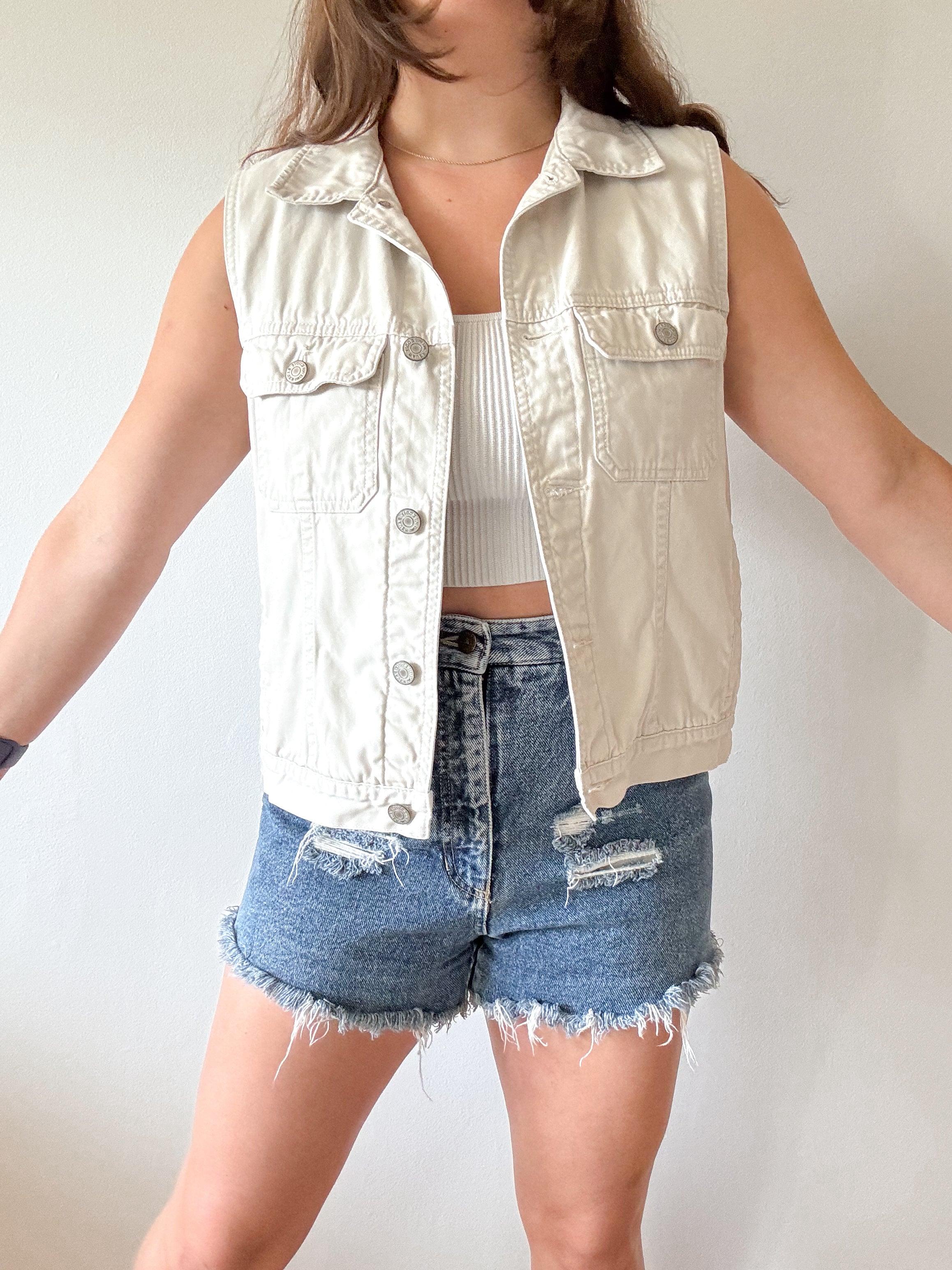 The Cream Eddie Utility Vest (M)