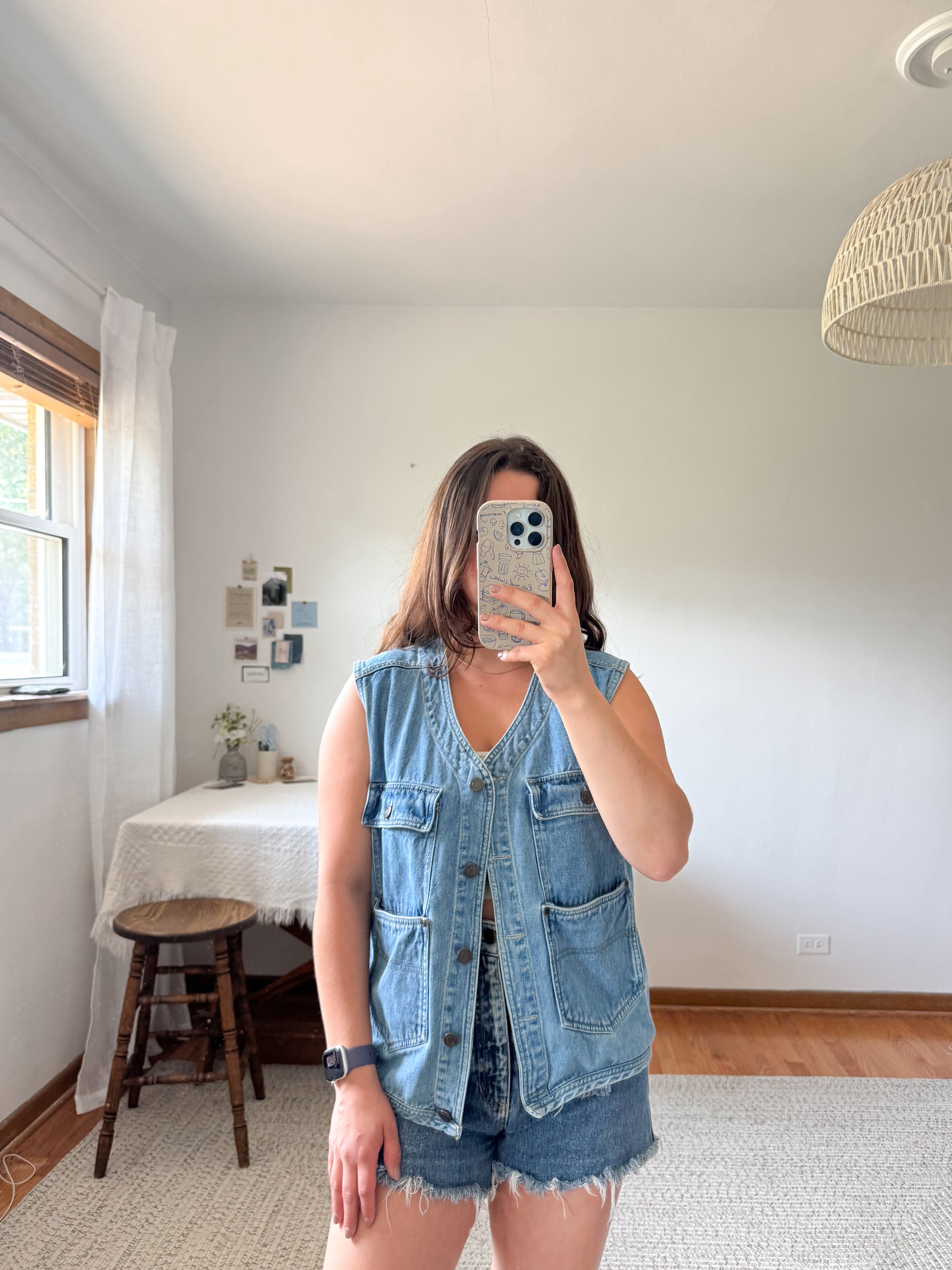 The Denim Utility Vest (M)