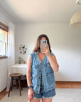 The Denim Utility Vest (M)